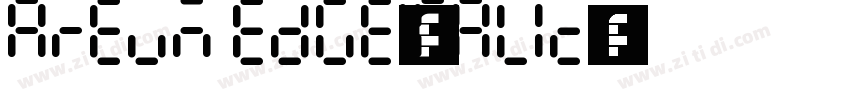 Areum Edge_Italic字体字体转换